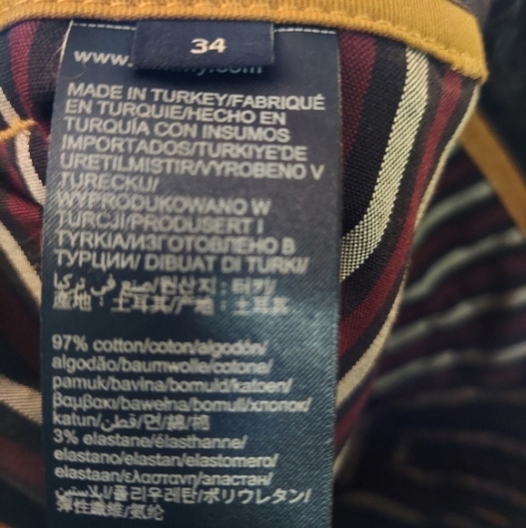 Tommy Hilfiger Hilfiger Collection Tan Relaxed Pleated Chino Pant Size 34 SAMPLE - Picture 6 of 6